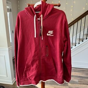 Nike Sportswear Men's Fleece Red-Tag Hoodie, Size 2XL Big Print Vintage